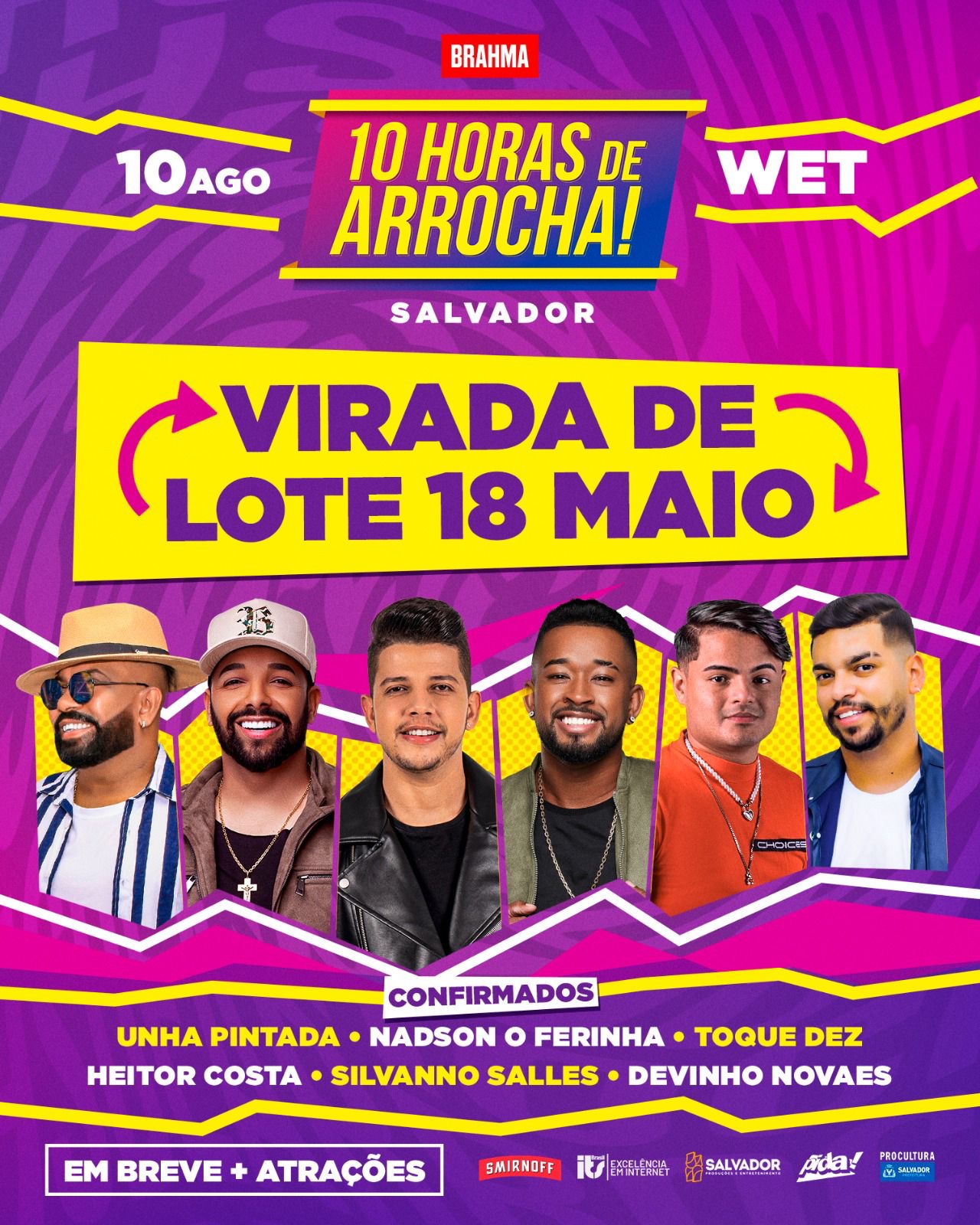 Festival 10 Horas de Arrocha anuncia virada de lote dia 18 de maio