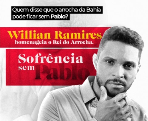 “Tem como sofrer sem Pablo”? Cantor Willian Ramires lança música em homenagem ao Rei do Arrocha