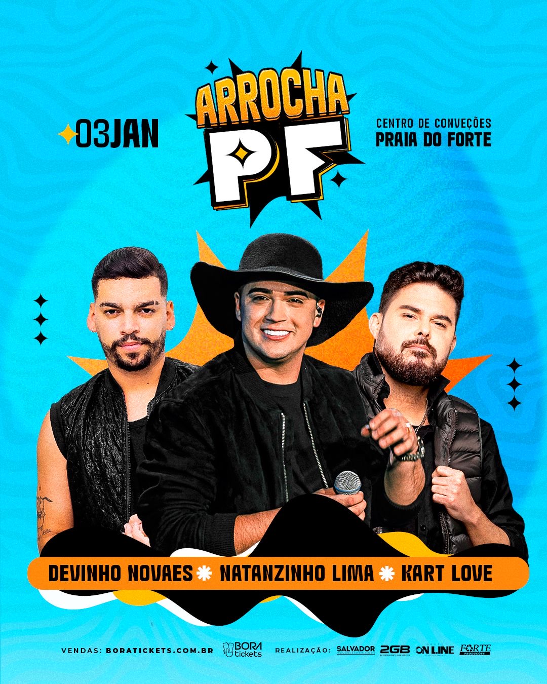 Arrocha PF vai animar o Litoral Norte no dia 3 de janeiro